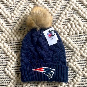 New England patriots navy winter hat